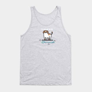 Collar blind Tank Top